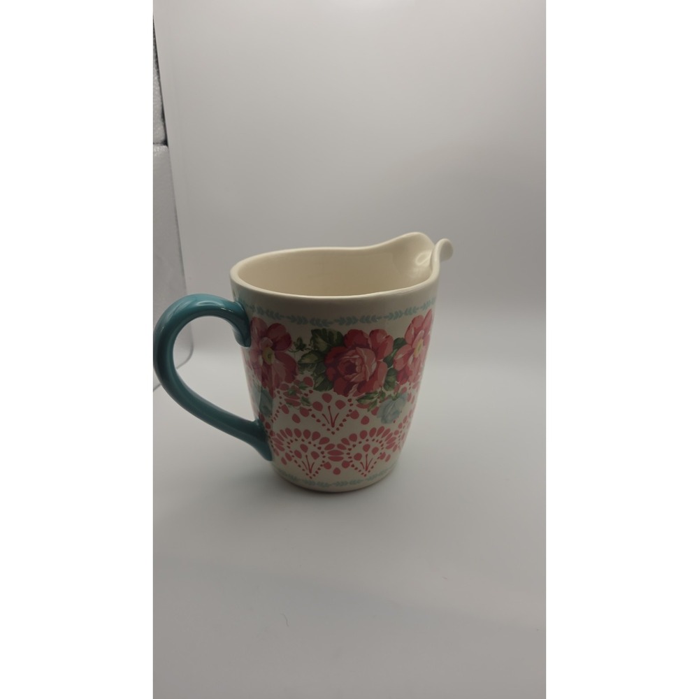 The Pioneer Woman Vintage Floral 4-Cup/ 1 Quart Stoneware Measuring Cup - Picture 3 of 4